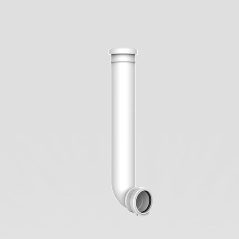 SANIT Spülbogen mit Rundring ( Bauhöhe