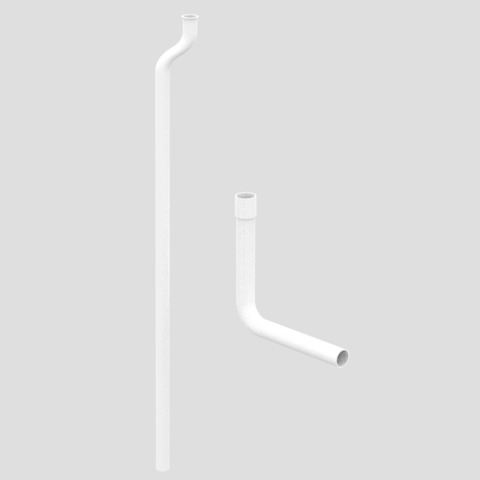 SANIT Spülrohr mit Bogen Spülkasten