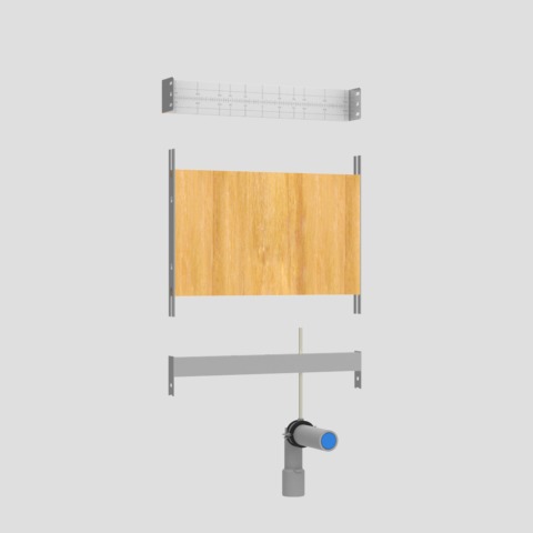 SANIT Modul Waschtisch und Ausgussbecken