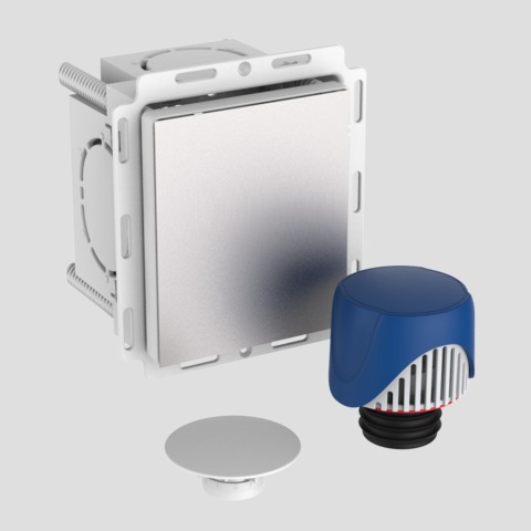 SANIT Wandeinbaukasten flächenbündig mit Rohrbelüfter