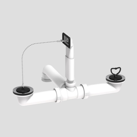 SANIT Ab-u.Überlaufgarnitur G1 1/2