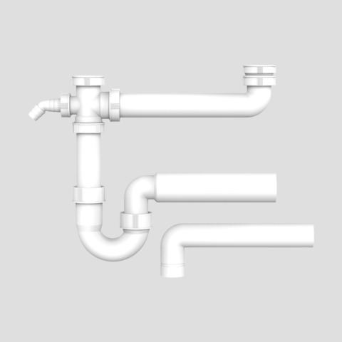 SANIT Ablaufverbindung G1 1/2x40/50x295