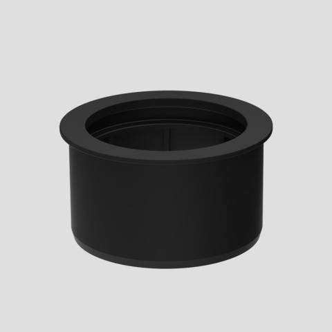 SANIT Übergangsmuffe DN90/DN100 schwarz