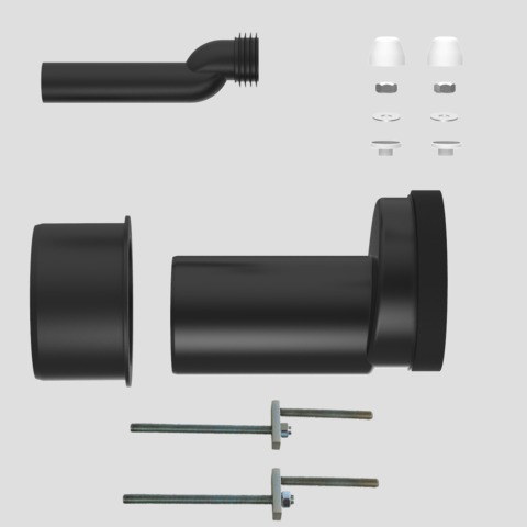 SANIT WC-Etagen-Anschlussgarnitur DN100