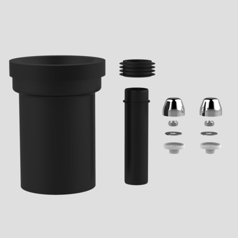 SANIT WC-Anschlussgarnitur 180mm DN100