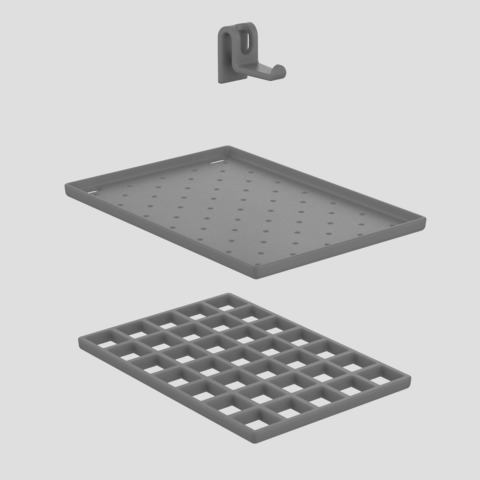 SANIT Ablageset für multiset anthrazit