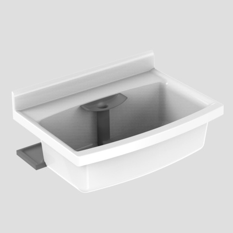 SANIT maxi Becken mit Standrohr+Trichter