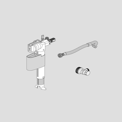 SANIT Ersatz-Druckschl.m. Rändelmutter